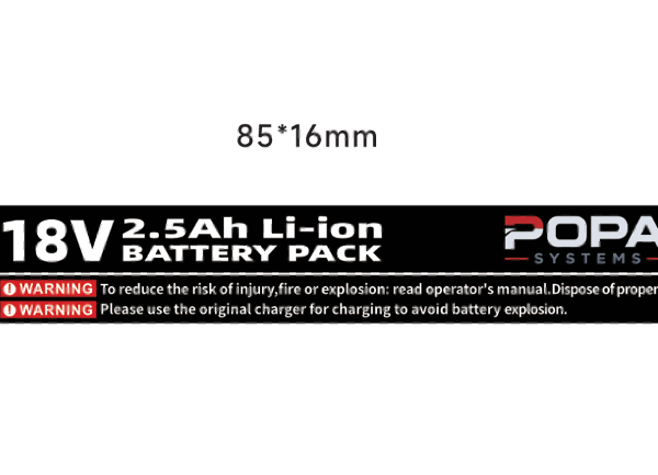 Popa Systems Lithium-Ionen-Akku 18 V / 2,5 Ah
